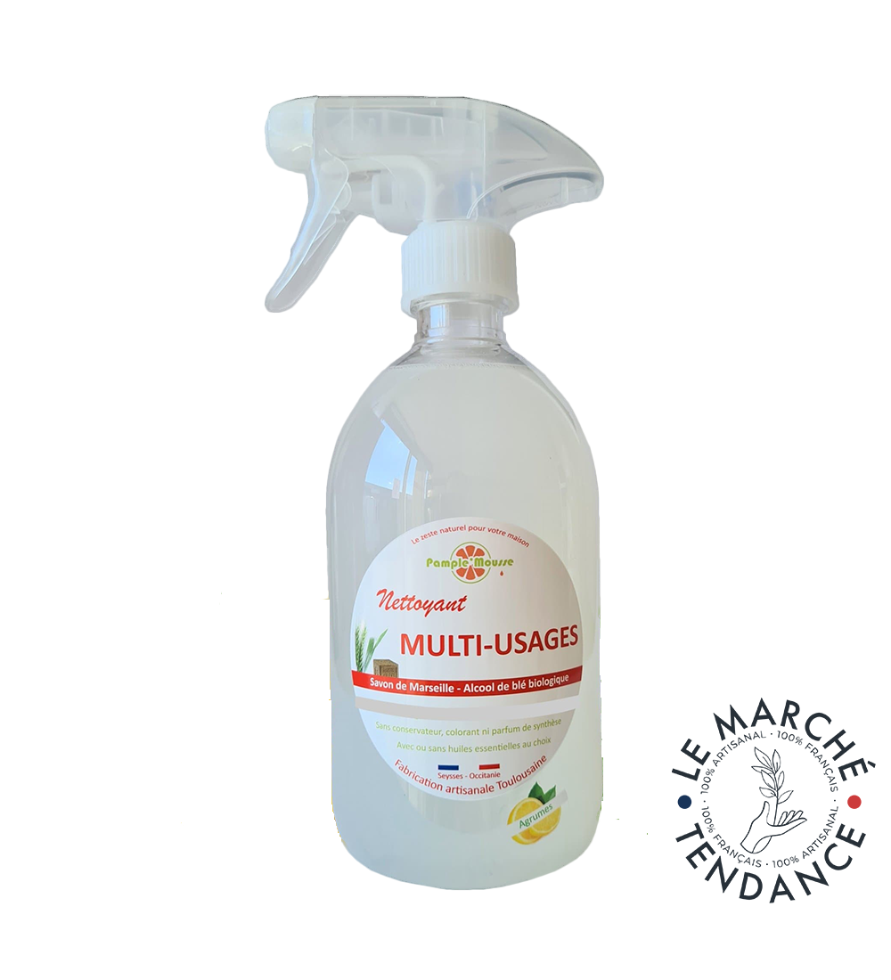 NETTOYANT MULTI-USAGES SPRAY AGRUMES 500ML - Pample'Mousse