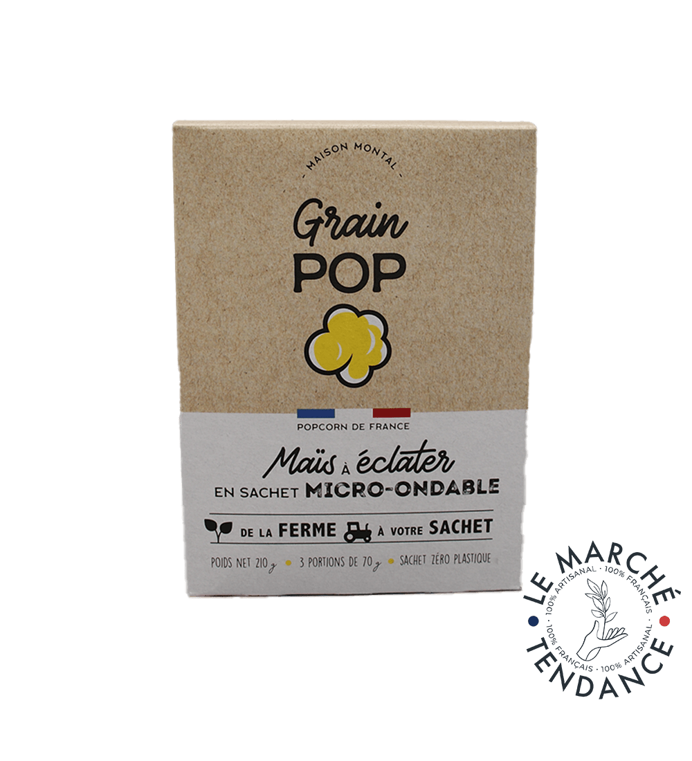 GRAIN POP NATURE / 3 SACHETS DE 70G MICRO-ONDABLE - Grain Pop