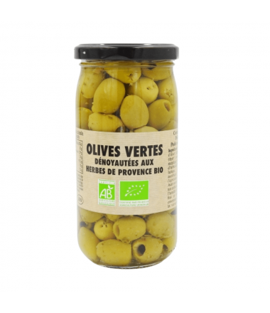 OLIVES VERTES DÉNOYAUTÉES...