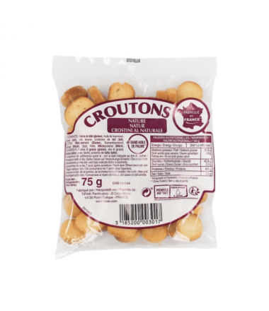 CROÛTONS NATURE PAQUET 75G