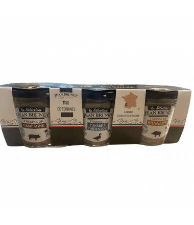 LOT DE 3X90GR TERRINE JB