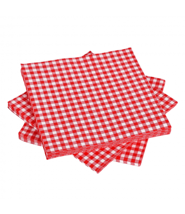 SERVIETTE PAPIER CARREAUX...