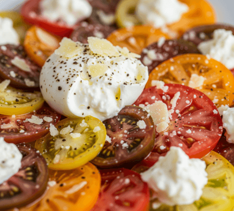 L'Art de la Tomate : Carpaccio Frais, Burrata & Crumble, Recette d'Été Incontournable !